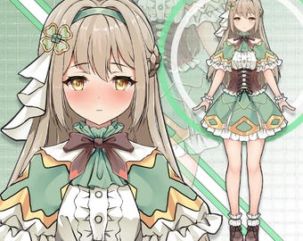 Girl Live2D VTuber Model: Fully Rigged, Ready to Use