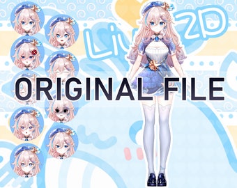 Live2D Vtuber Model: Fully Rigged, Ready to Use (PSD)