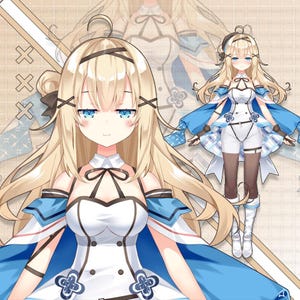 Girl Live2d Vtuber Model for Commercial use | Premade Vtuber Model | Live2D Model | Fully Rigged | Ready to use
