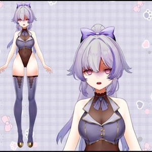 Girl Live2d Vtuber Model for Commercial use | Premade Vtuber Model | Live2D Model | Fully Rigged | Ready to use