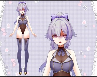 Girl Live2D VTuber Model: Fully Rigged, Ready to Use