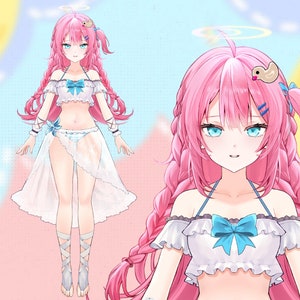 Modelo Vtuber Angelia Live2d para uso comercial / Modelo Vtuber prediseñado / Modelo Live2D / Completamente equipado / Listo para usar