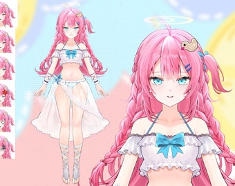 Premade Angelia Live2D VTuber Model: Fully Rigged for VTube Studio