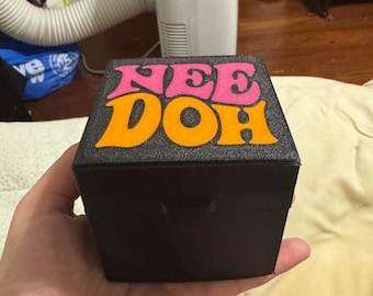3D Printed Needoh Nice Berg Case- Squishy Needoh Hard Case- Nice Berg Needoh- 3D Printed Carrying Case
