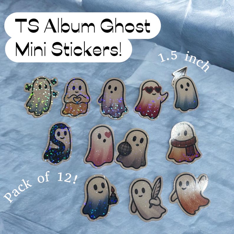 TS Inspired Album Ghost Stickers- Mini Pack - Etsy