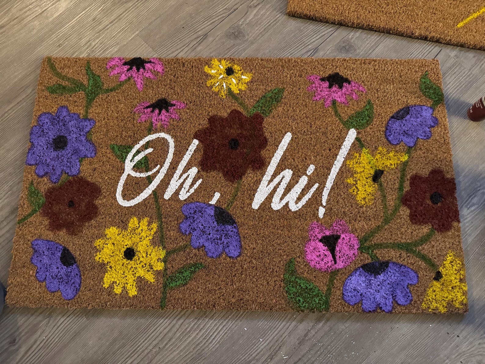 Surprise Song Piano Doormat- Eras Tour Inspired Hand Painted Doormat- Oh, Hi! Welcome Mat