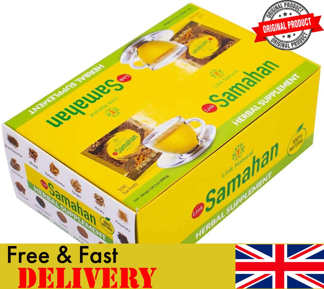 Link Samahan Instant Ayurveda Herbal Tea Sachets Cough & Cold UK SELLER ...