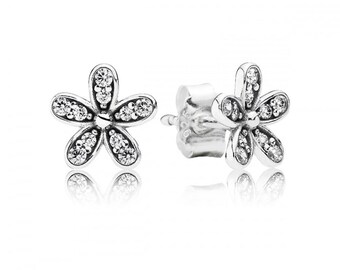 Pandora Sterling Silver Daisy Stud Earrings Timeless Floral Earrings: Daughters Special Gift Choice, Affordable Item Must-have Now In UK