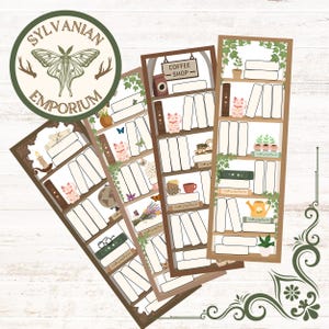 Stylish Tracker Bookmarks - (2in x 6in) track your reading bookshelf cute patterns fun reading art tools diy
