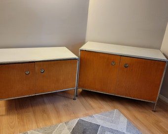 Fleetwood Cabinets designed by Henry P Glass.  mid century modern matching cabinets.