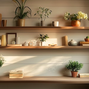 Zoom Background Bookshelf, Minimalist Bookcase for MS Teams Meetings, Realistic Virtual Zoom Background for in a 16:9 ratio, Virtual Office