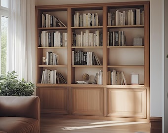 Modern Shelving Office Zoom Background | Virtual Background for Zoom/Microsoft Teams/Videoconferences/Streaming | Virtual Realistic Backdrop