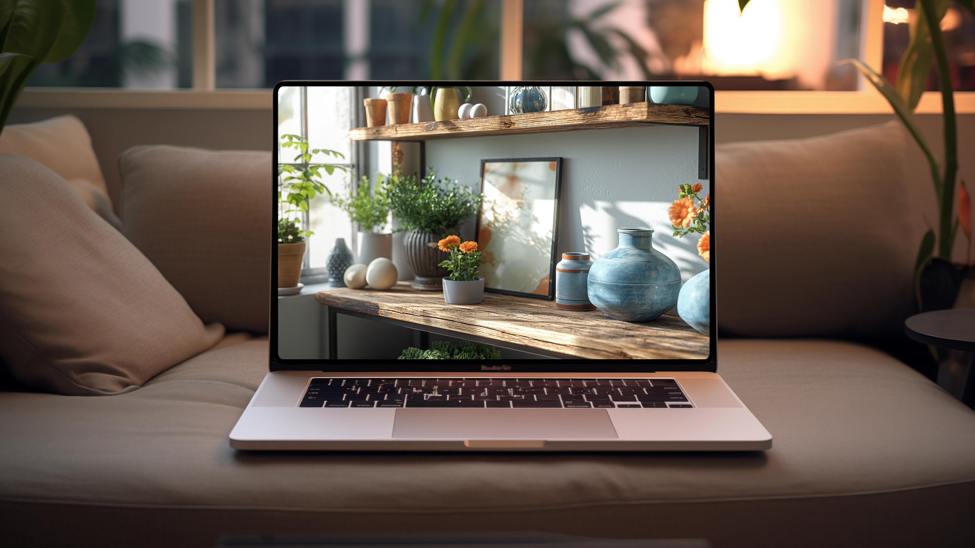 Virtual Background for Zoom Meetings, Home Office Background for Online ...