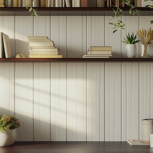 Virtual Bookshelf Background for Zoom Meetings, Home Office Background for Online Meetings 16:9 ratio, Simple Backdrop Natural Light