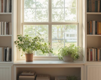 White Shelving Background for Online Meetings, Virtual Backdrop for Zoom, MS Teams, Skype, 16:9 ratio, Virtual Home Office Minimalist Shelf