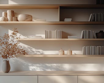 Modern Shelving Office Zoom Background | Virtual Background for Zoom/ Microsoft Teams/Videoconferences/Streaming