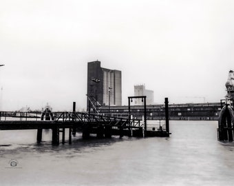 Emden Industrial Harbor Baryt Print