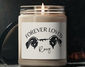 Pet Memorial A Piece Of My Heart Christmas Gift Personalized Custom LED Candle