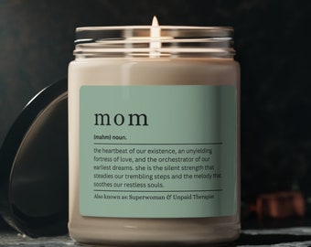 Personalized Mom Definition Candle, Mothers Day Gift Custom Mom Candle, Gift From Daughter, Birthday Gift Best Mom Ever, Funny Gift For Mom