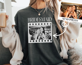 Personalized Bachelorette Shirts, Custom Photo Bridesmaid Shirt, Comfort Colors Bridesmaid Proposal Shirt, Team Bride, Bridal Shower Gift