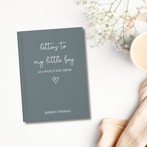 Personalized Letters To My Little Boy Journal Notebook Dear Daughter Journal, Dear Son Journal, Custom New Mom Dad Parent Gift Baby Shower