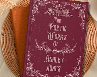 Personalized Poetry Journal, Custom Poetry Book, Notebook For Poet, Poetry Gift For Writer Author, Vintage Style Writer&#39;s Journal Dear Diary