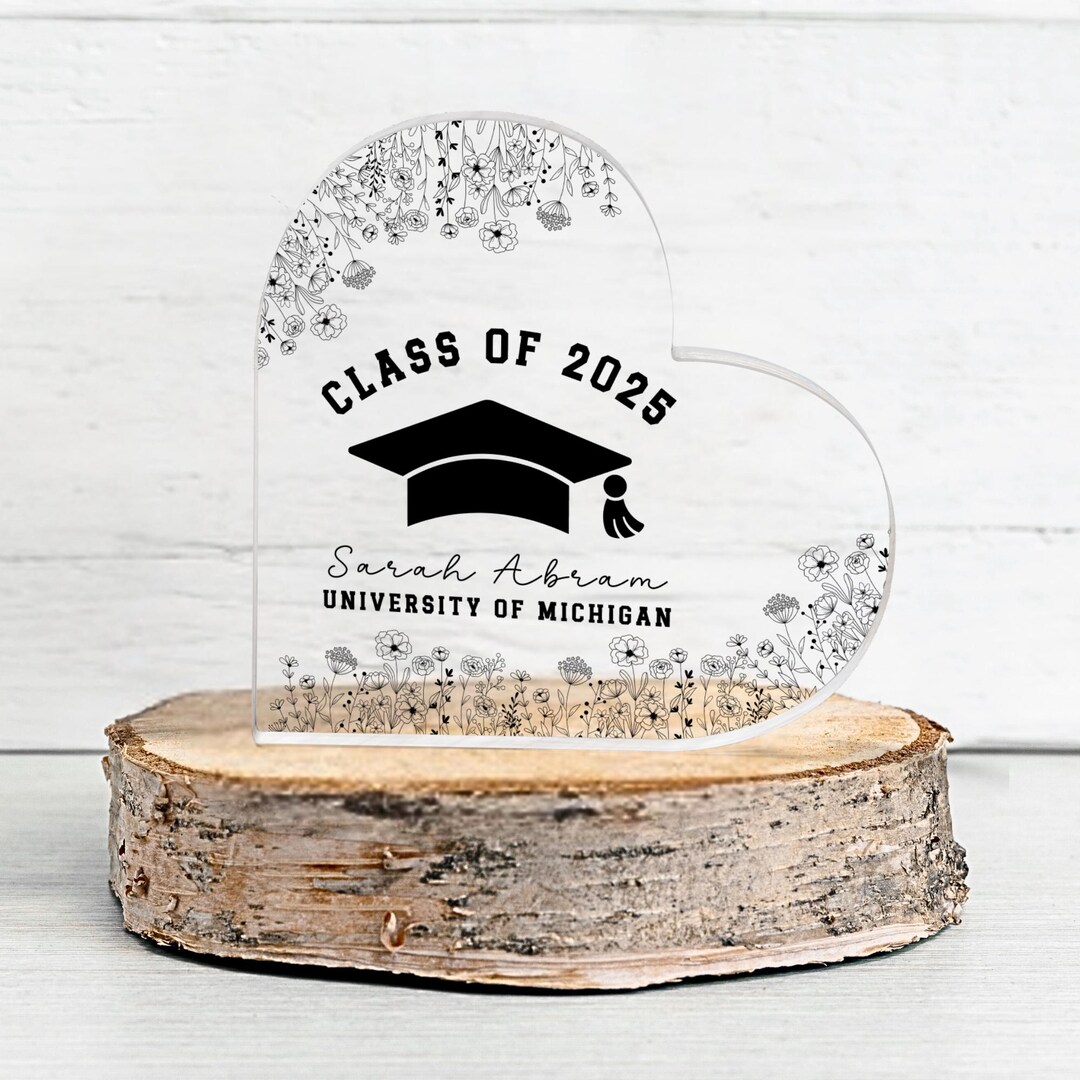 Customized Graduation Gift for Her, Personalized Acrylic Plaque Class ...