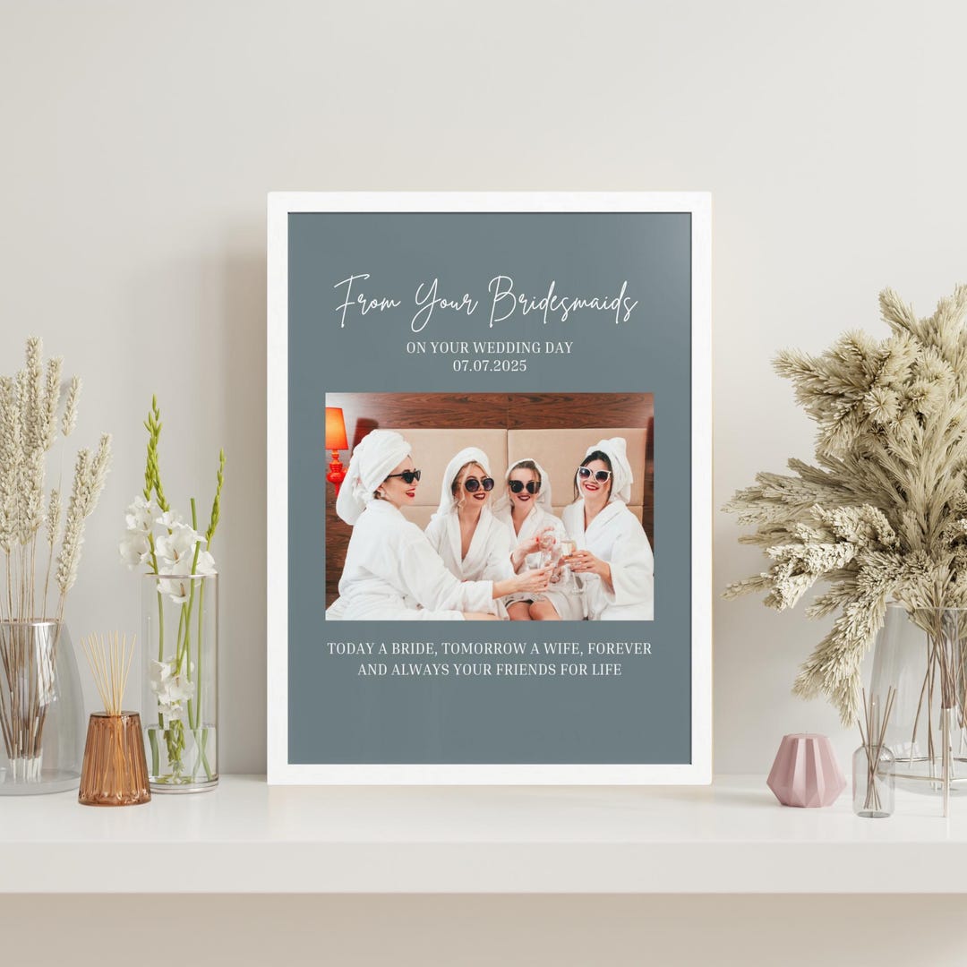 Personalized Wedding Gift Bridesmaid Print Gift From Bridesmaids Personalized Wedding Gift Bridesmaid Print Gift From Bridesmaids