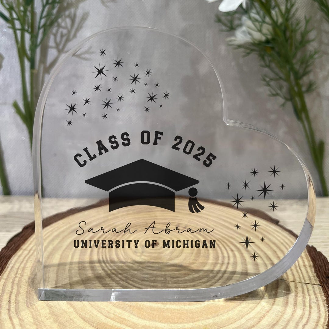 Customized Graduation Gift for Her, Personalized Acrylic Plaque Class ...