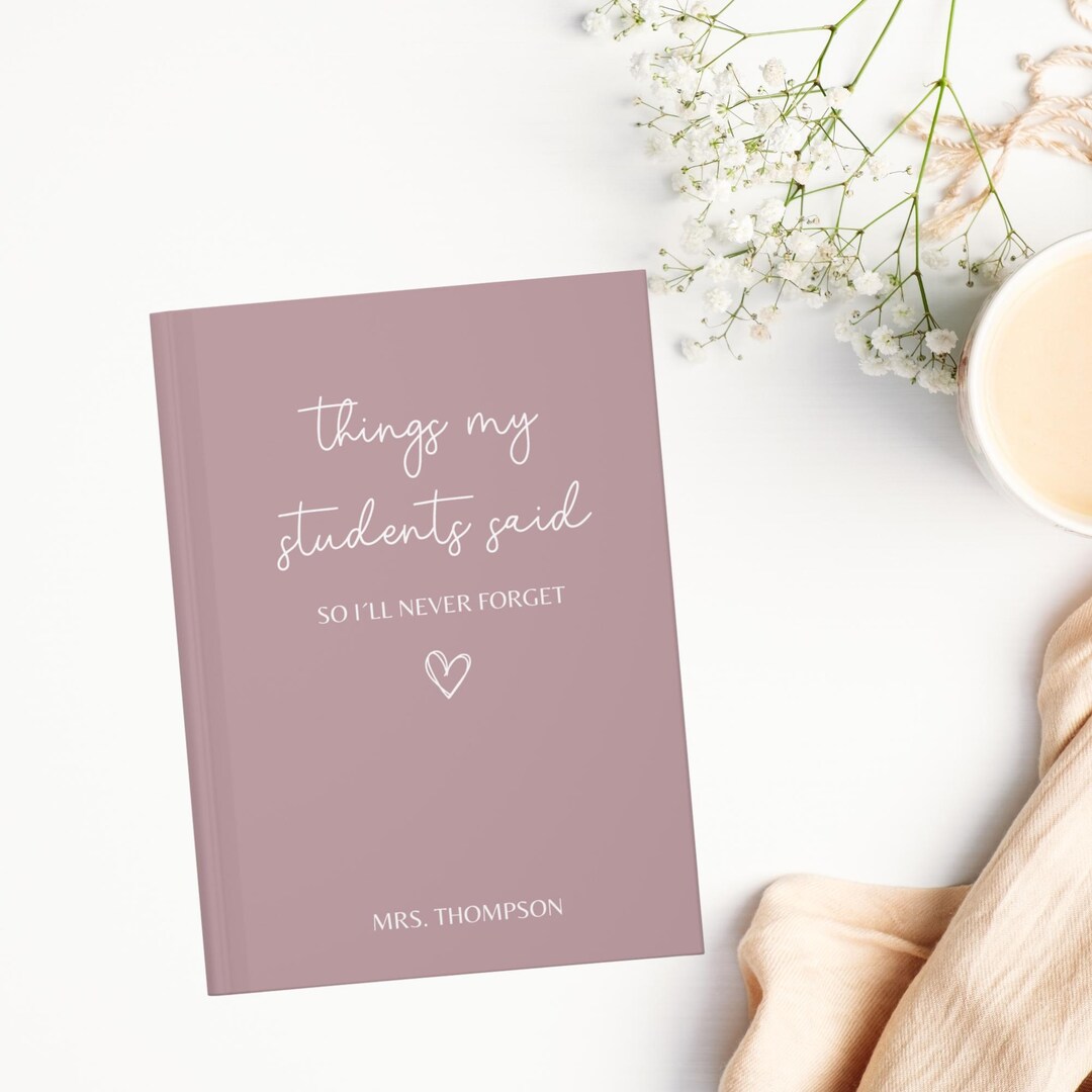 Teacher Journal, Thank You Gift for Teacher, End of Year Teacher ...