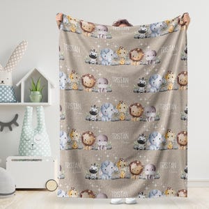 Personalized Name Custom Blanket For Kids, Baby Blanket, Baby Gift, Baby Shower Gift, Newborn Baby Swaddle Gift, Nursery Gift For Son Boy