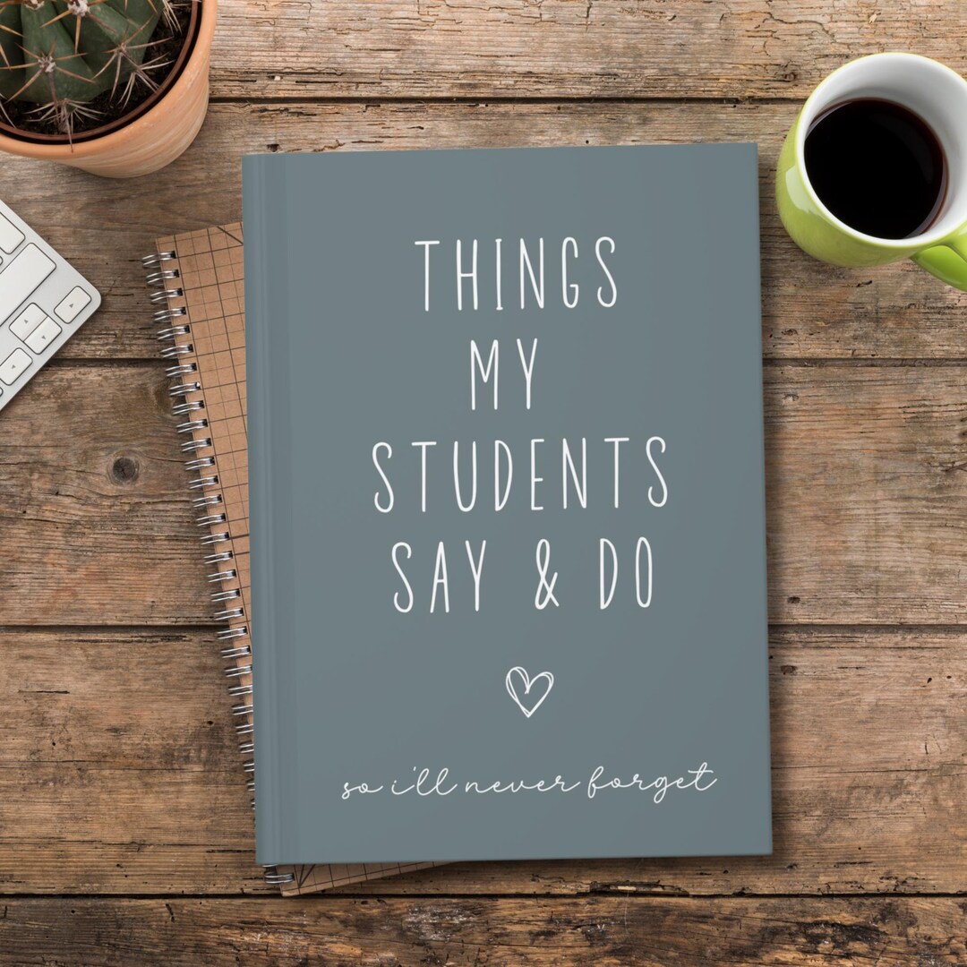 Teacher Journal, Thank You Gift for Teacher, End of Year Teacher ...