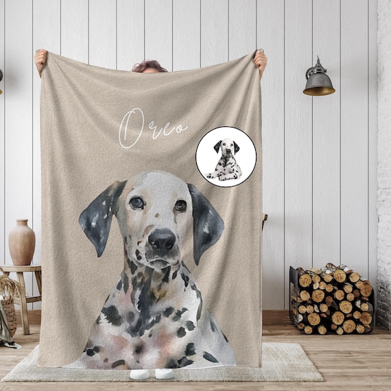 Custom Dog Memorial Blanket Gift, Dog Remembrance Gift, Dog Loss Bereavement Gifts, Dog Photo Memory Blanket, Sympathy Gift, Pet Keepsake