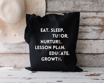 Teacher Tote Bag Gift, Teacher Appreciation Gifts For Teacher, Teacher Canvas Bags, Teacher Thank You Gift, End Of Year Unique Teacher Gifts