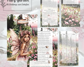 Fairy Garden Savings Challenge | A6 Binder | Envelope Method