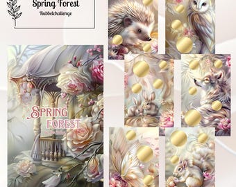 Spring Forest Savings Challenges | A6 Binder | Fold-over Method