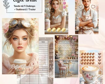 Coffee Break Bundle | for A6 binders | Envelope method