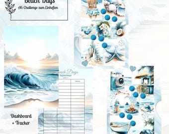 Beach Days | for A6 binders | envelope method