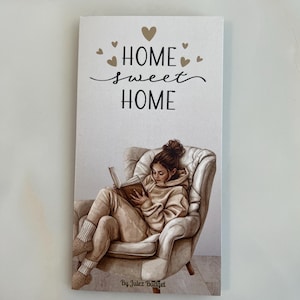 Home sweet home Sparchallenge | 4 in 1 Klappkarte | für A6 Binder | Umschlagmethode