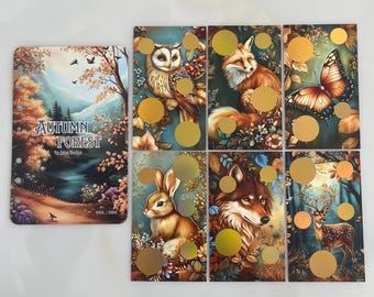Autumn Forest Savings Challenges | A6 Binder | Fold-Over Method