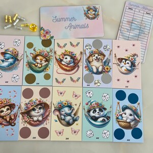 Summer Animals Sparchallenges | A6 Binder | Umschlagmethode