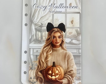 Cozy Halloween Savings Challenge | 3-in-1 Fold-Out Challenge for A6 Binders | Envelope Method