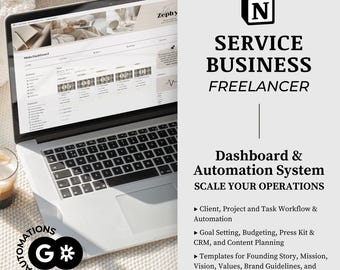 Notion Template: Freelancer Business Dashboard, Client Management (CRM)