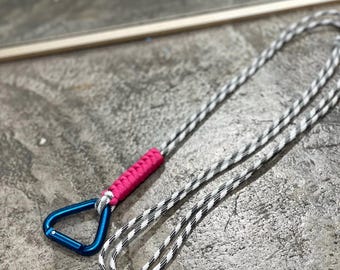 Climbing Style Lanyard: Adventure Keychain, Badge Holder