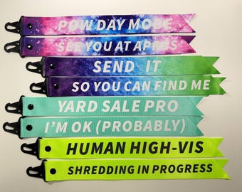 Ski & Snowboard Visibility Streamer — Find-Me Clip Tag for the Slopes