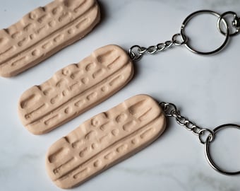Mini Training Board Keychain / Climbing Fingerboard Magnet – Handmade Climber Gift