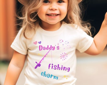 Toddler Daddy Daughter Fishing Shirt, Toddler Nature Tee, Toddler Girl Outdoorsy TShirt, Toddler Love Fishing Shirt, Girls Nature Tee