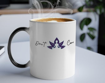 Funny Yoga Color Changing Mug: Zen Meditation Gift