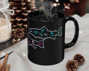 Fly Fishing Mug for Her, Fishing Mug, Cute Fishing Mug for Women, Fly Fishing Gift for her, Women&#39;s Fly Fishing