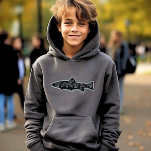 Boys fishing hoodie 2025